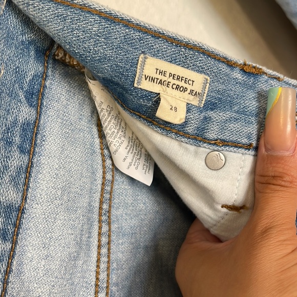 EUC madewell Jeans 28 the perfect vintage crop - Picture 3 of 7
